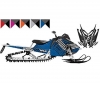 Графика на капот и боковины снегохода Polaris AXYS RMK /Pro-RMK 16+ 439-0122122-01 /01-2-21-22-01 01-2-21-22-01