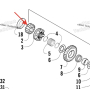 Шестерня КП ведущая Arctic Cat 1000/700/650 H1 / Thundercat / TRV / Prowler 05-10 0822-008 0822-008