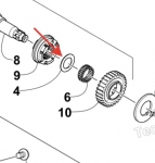 Регулировочная шайба КП Arctic Cat 700/650/550 0822-121 0822-121