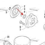 Шайба масляного насоса Arctic Cat 700 0828-007 0828-007