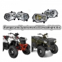 Комплект тюнинговых диодных LED фар для Polaris Sportsman /RZR 1000/850/800/570/500 2411593 /2411854 + 2411855 /2411594 /2410616 /2410615 /100-3353 100-3353