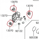 Слайдер вариатора Kawasaki KVF 300 2012+ 13070-Y001 13070-Y001