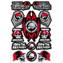 Комплект наклеек Metal Mulisha Sticker Sheet 2 16-68052/1404040001 1404040001