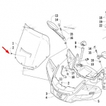 Клипса пластиковая для фиксации стекла 1436-313