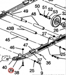 Направляющая гусеницы снегохода левая POLARIS Widetrak LX 1993+ 1540751 1540751