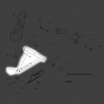 Рычаг нижний левый Polaris Sportsman 570/450 2016+ 1542161-458 1542161-458