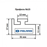 Склиз Garland 15 профиль / 144,8 см для Polaris 5521104 5521452 15-5700-0-02-01 15-5700-0-02-00 15-5700-0-02-12