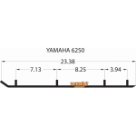 Коньки для лыж снегохода с карбидом 10см Yamaha VK540 3/2 /Bravo /Venture XL Woodys EXTENDER EYV3-6250 /4612-0017 /16-72475 16-72475
