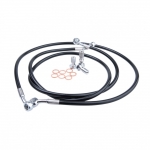 Усиленные армированные передние тормозные шланги Polaris RZR 900 11-14 1911607 + 1911606 Tusk T-XP900- F-BK /1757540003 1757540003