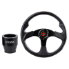 Руль спортивный карбоновый с установочным кронштейном Polaris RZR /RANGER Arctic Cat PROWLER /WILDCAT Tusk Steering Wheel and Hub Kit Black Carbon 1910610001