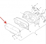 Стекло приборной панели снегохода Polaris 2652162 2652162