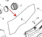 Прокладка крышки воздушного фильтра  BRP/CanAm Outlander 400 2008+ 293250178 293250178
