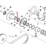 Ролик шкива вариатора 3303-787
