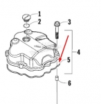 Прокладка клапана крышки резиновая 3304-915