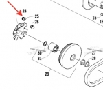 Прокладка демпфирирующая пластины шкива 3304-980