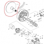 Щека вариатора FLASQUE FIXE AS*FLANGE FIX ASS 417223870