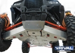 UTV Polaris RZR 1000 Защита днища (5 частей), (2013-) 444.7413.3