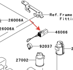 Коннектор Kawasaki KVF 750 46066-0001 46066-0001