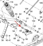 Втулка подвески снегохода BRP Ski-Doo 503191422 503193037  503193037