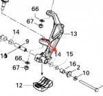 Втулка подвески снегохода BRP Ski-Doo MXZ Summit Renegade 505072663  505072663