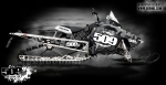 Наклейки для снегохода 509 для Polaris RMK 05-10 Dragon Shift- Swatch комплект 509-WPO-OR-11F