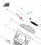 Наклейка безопасности снегохода BRP Ski-Doo Renegade MXZ Freeride Summit 516005058  516005058