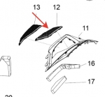 Рещетка капота правая SkiDoo Expedition/Skandic 517304015 517304015