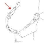 Обтекатель фары пластик 51821-48GA0-YHG