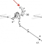 Защита заднего левого суппорта Polaris RZR 1000 5454095 5454095