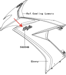 Наклейка на обтекатель 560540280