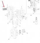 Вал заднего хода КПП снегохода Ski-Doo 619230044