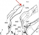 Левая боковая панель BRP Spyder RT 2013+ 705006820  705006820