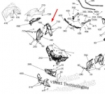 Правая защита от грязи большая для квадроцикла BRP Can-Am Outlander G2 705004587 705010705