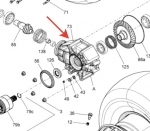 Корпус редуктора заднего левый BRP/Can-Am Outlander 1000 XMR 2013-2014 705501542 705501542