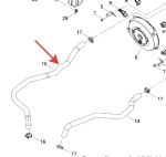 Патрубок выхода с радиатора Can-Am G1 Outlander 05-08 709200123 709200123