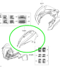 MIDDLE PANEL   *MIDDLE PANEL  Пластиковое переднее крыло, в сборе, т.м. Can-Am Канада 715000756