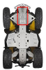 Защита днища передняя часть BRP Outlander G2 715000926