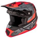 Шлем для кросса /квадроцикла детский размер YM 49-50см FLY RACING TOXIN ORIGINAL HELMET MATTE ORANGE/BLACK/GREY 73-8516YM 73-8516YM