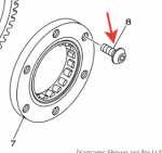 Винт Yamaha 90149-08023-00, 90149-08018-00