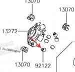 Грузик вариатора Kawasaki KVF 300 12-14 92122-Y007 92122-Y007
