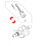Вкладыш шатуна YELLOW Kawasaki KVF 750 92139-0765