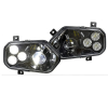 Фары головного света светодиодные черные Kemimoto (Комплект) для Polaris Sportsman RZR 800S 900 2411593 2411854, 2411594, 2411855, 2410616, 2410615, 2411492, 2411493 lens-rzr900