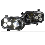 Фары головного света светодиодные черные Kemimoto (Комплект) для Polaris Sportsman RZR 800S 900 2411593 2411854, 2411594, 2411855, 2410616, 2410615, 2411492, 2411493 lens-rzr900