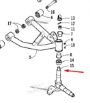 Поворотный кулак рулевого управления 3303-178