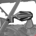 Зеркала боковые алюминиевые Kemimoto Premium 2" B0106-04102BK (Есть сколы на зеркалах, см. фото)