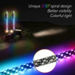 Флаги с танцующей LED подсветкой поворотником, стопом и bluetooth 90-150см BNA222-3 BNA222-4 BNA222-5