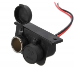 Двойной влагозащищенный прикуриватель 12V для квадроцикла /снегохода /лодки /мото CL099CA