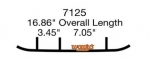 Коньки для снегохода Woodys Extender III  Executive 4" 8"-60°Carbide для Polaris 16,86" EPI3-7125 WPI-7125