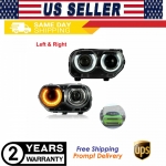 Светодиодные фары для Dodge Challenger GT SE R/T SRT SXT,  AP01 DRL 2015-2020 68174065AE 68174065AF 68174067AD 68174067AE NICHE FL81 FL81