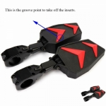 Зеркала заднего вида боковые для UTV Polaris RZR /YAMAHA RHINO /YXZ /KAWASAKI TERYX /Arctic Cat Wildcat Kemimoto PREMIUM FTVMI034BK FTVMI034BK